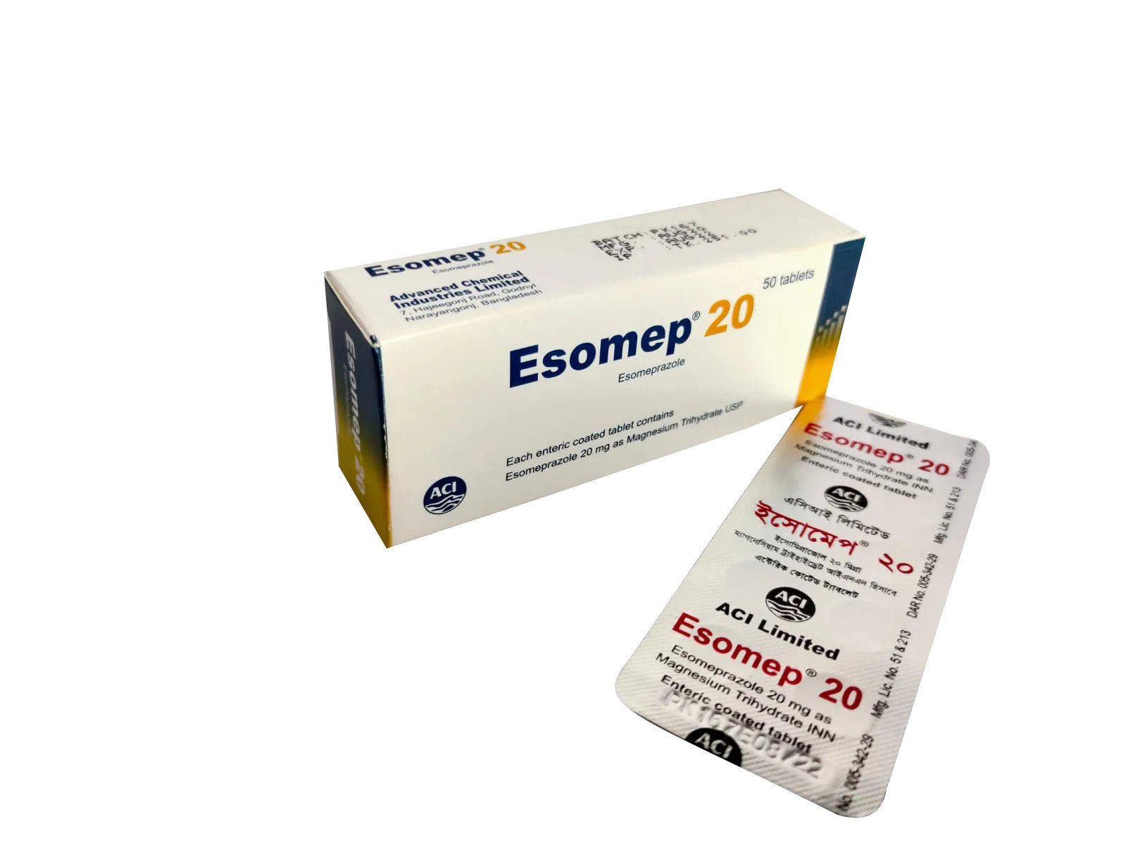 ESOMEP ESOMEPrazole Magnesium Trihydrate 20mg EntericCoated Tablet 1's price in the Philippines